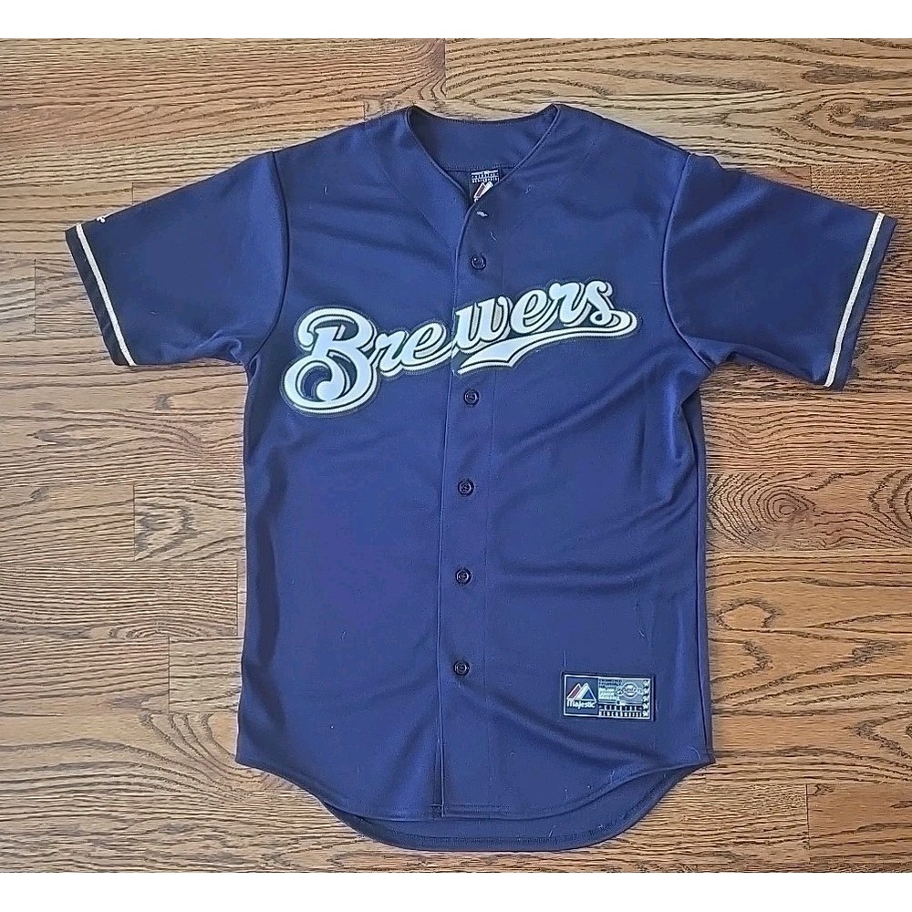 Majestic Milwaukee Brewers Small  Ryan Braun Blue Jersey
